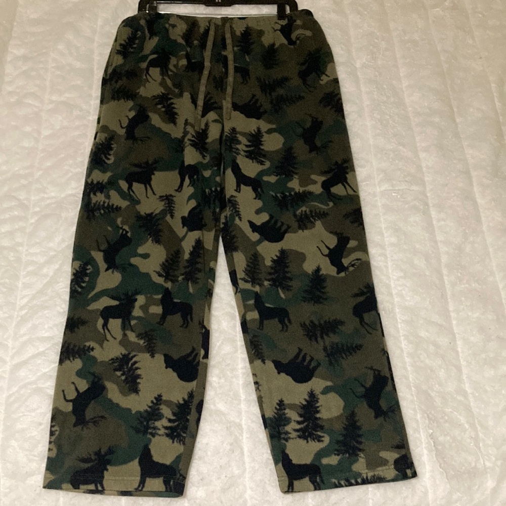 Camo Print Pajama Pants